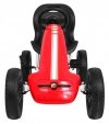 Gokart ABARTH na pedały dla dzieci Czerwony + Koła EVA + Hamulec ręczny + Wolny bieg