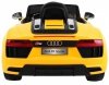 Audi R8 Spyder na akumulator Żółty + Pilot + EVA + Wolny Start + Radio MP3 + LED