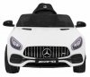 Mercedes Benz GT na akumulator dla dzieci Biały + Pilot + Wolny Start + MP3 LED