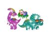 Haft Diamentowy Mozaika Diamentowa Naklejki DINOZAURY Zestaw 18 Naklejek