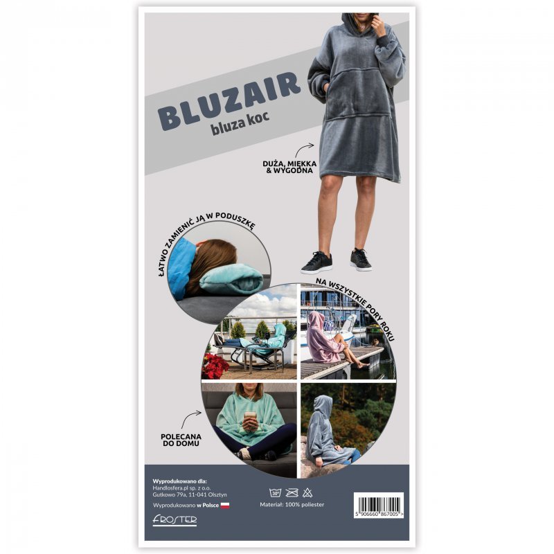 Bluzair - Bluza koc - Granatowy