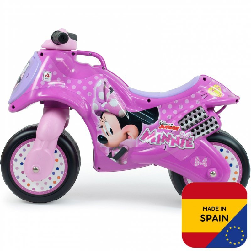 INJUSA Myszka Minnie Jeździk Motor Rowerek Biegowy