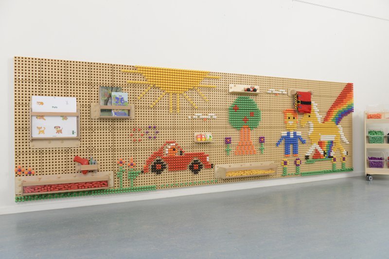 MASTERKIDZ Panel Ścienny Tablica Naukowa Kreatywna STEM  + Panel Monatażowy 120x80cm
