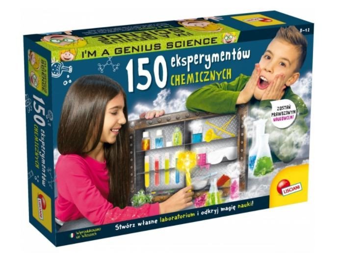 Lisciani Zestaw naukowy I&#039;M A Genius 150 eksperymentów chemicznych