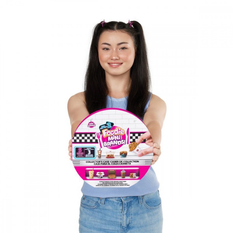 ZURU 5 Surprise Figurki Foodie Mini Brands Seria 2 Walizeczka kolekcjonerska