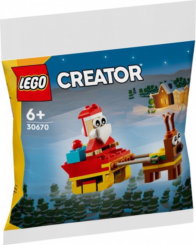 LEGO Klocki Creator 30670 Przejażdżka saniami Świętego Mikołaja