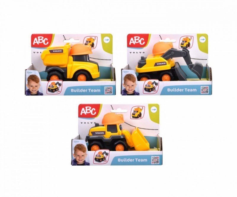 Simba Pojazd budowlany ABC Volvo 3 rodzaj 12 cm