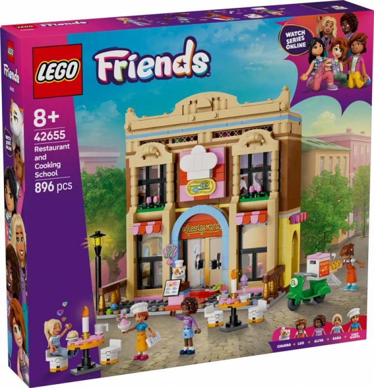 LEGO Klocki Friends 42655 Restauracja i szkoła gotowania