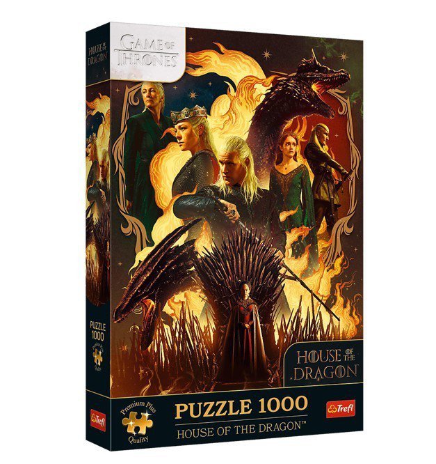 Trefl Puzzle 1000 elementów Ród Smoka Gra o tron