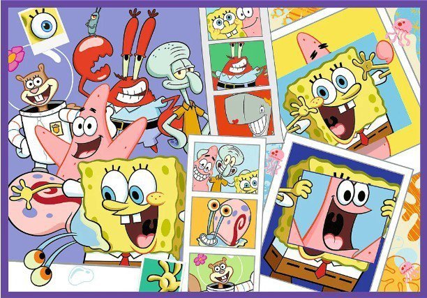 Trefl Puzzle 4x250 elementów SpongeBob Szalony świat