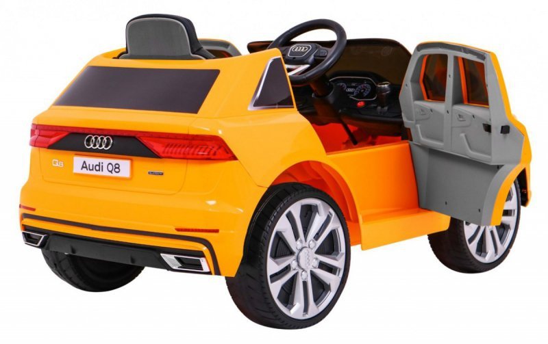 Audi Q8 Lift, SUV na akumulator dla dzieci Żółty + Pilot