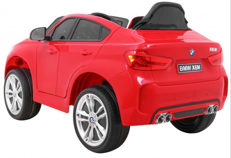BMW X6M Elektryczne Autko dla dzieci - Czerwony SUV + Pilot