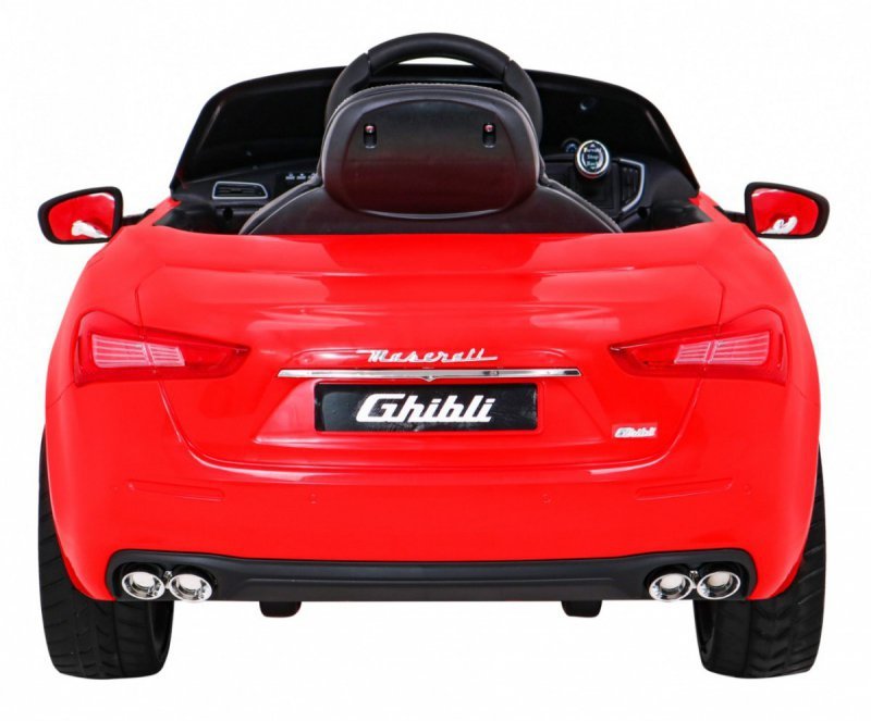 Maserati Ghibli na akumulator dla dzieci Czerwony + Pilot + Wolny Start + EVA + MP3 USB + LED