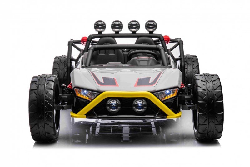 Auto Buggy Racing 5 na akumulator dla dzieci +3. Szary + Silniki 2x200W + Pilot + Wolny Start