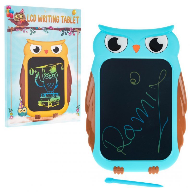 Tablet Sowa do rysowania dla dzieci 3+ Ekran 8,5&#039; + Rysik + Kolorowe rysunki