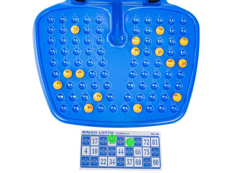 Gra Rodzinna, Towarzyska BINGO Loteria, Maszyna Losująca + Karty