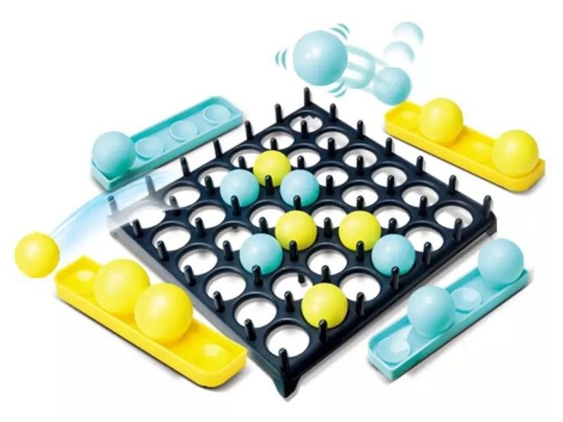 Rodzinna Gra Zręcznościowa BOUNCE GAME, Układanka, Karty, Piłeczki