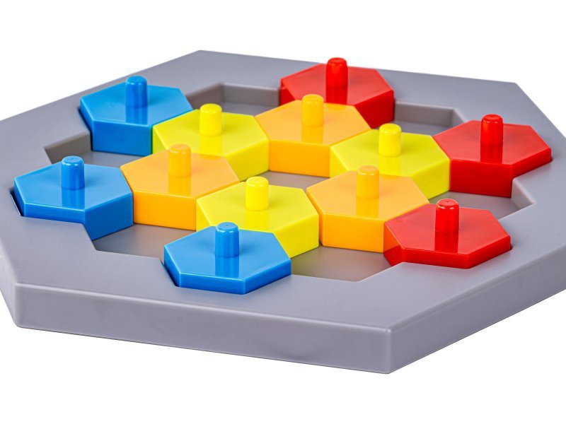 Edukacyjna Gra Logiczna Na Refleks Karty, Układanka &quot;Puzzle Chessboard&quot; Klocki + 30 kart