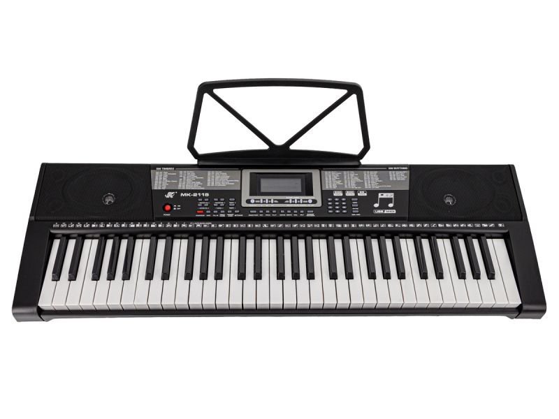 Keyboard MK-2115 Organy, 61 Klawiszy, Zasilacz, Podświetlane Klawisze