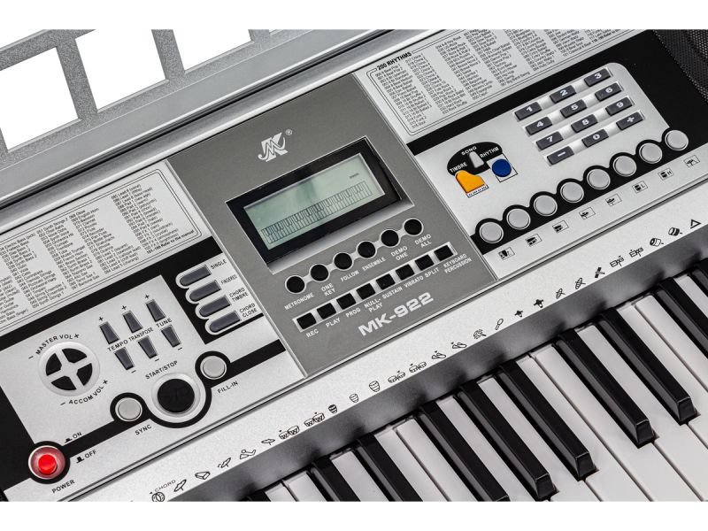 Keyboard MK-922 - duży wyświetlacz LCD, 61 klawiszy