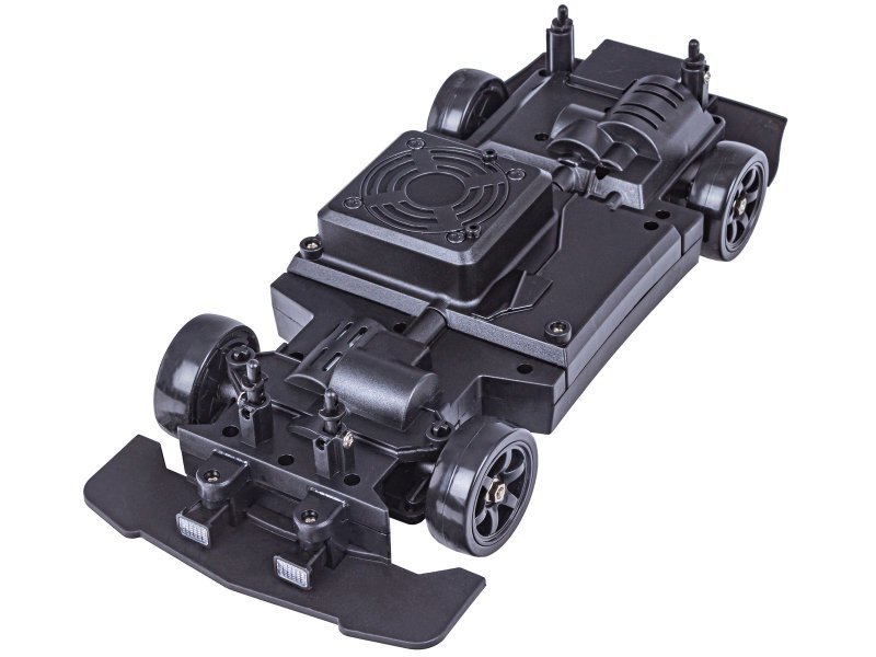 DUŻY Samochód Do Driftu Auto RC Drift 1:16 2,4 GHz PARA DYM 4WD Pomarańczowy Nissan GTR LED