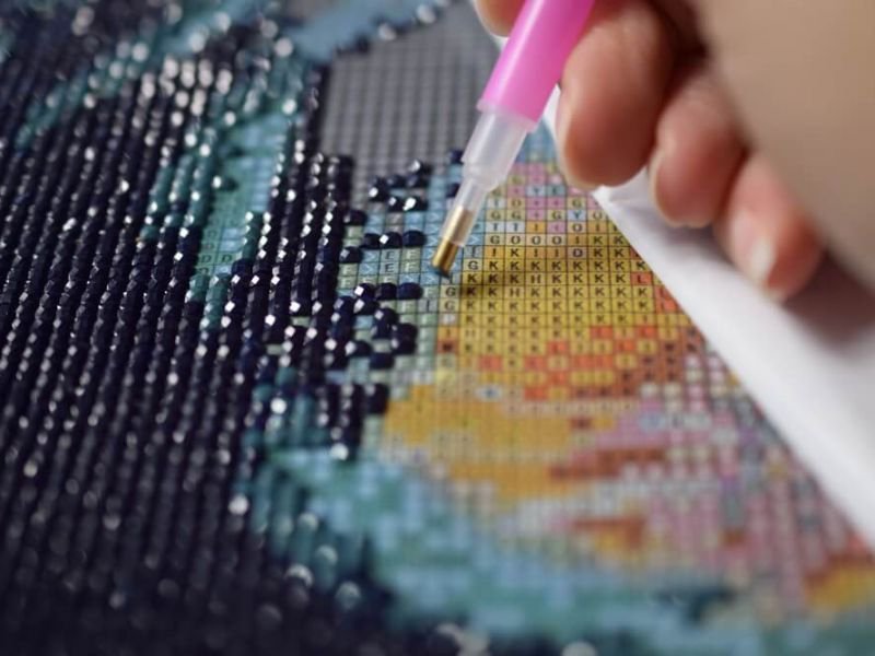 DUŻY Haft Diamentowy,120x40cm, Obraz, Mozaika Diamentowa Diamond Painting PANORAMA GÓR