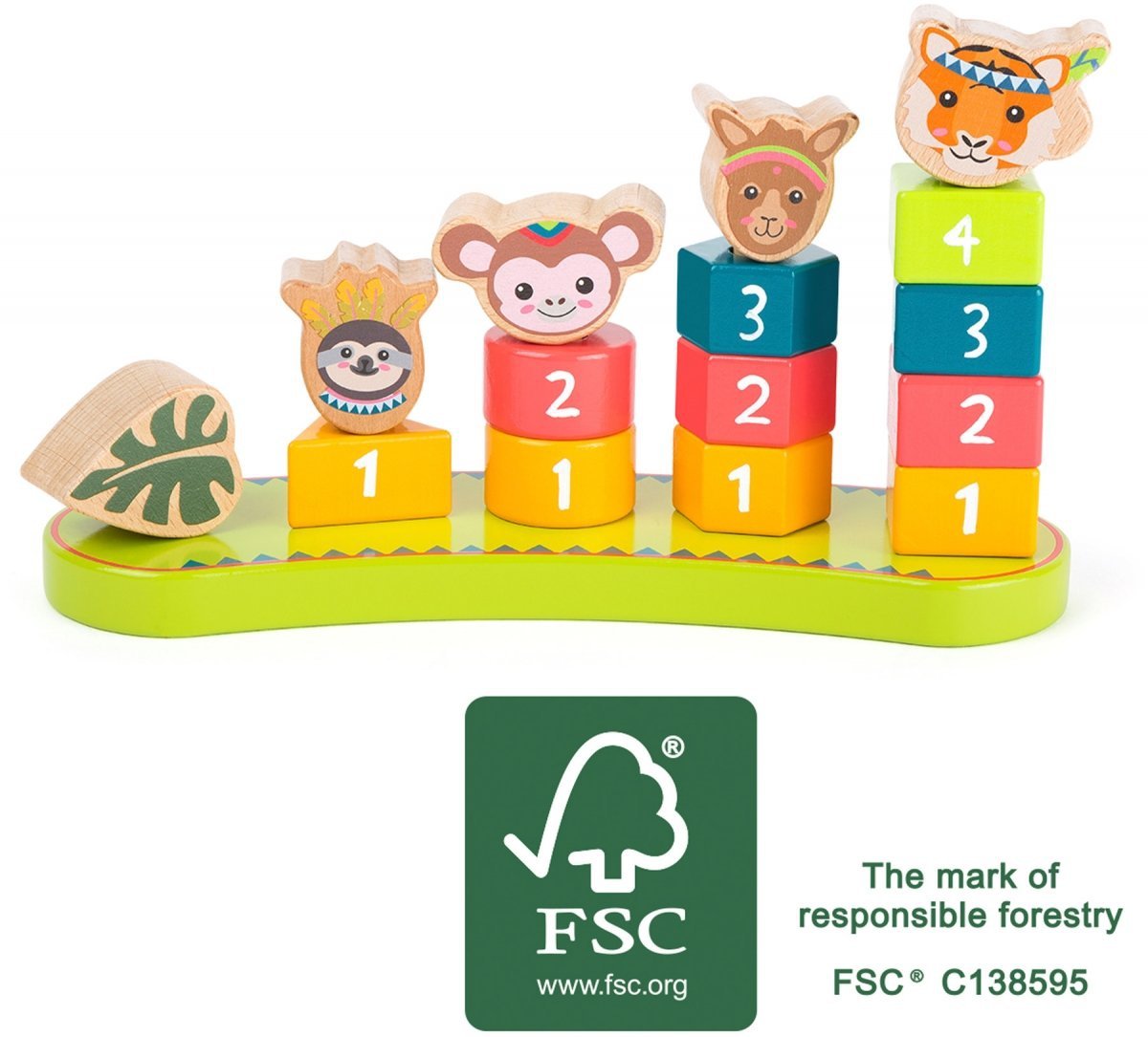 Small Foot Shape Fitting Game With Numbers Jungle Gra Z