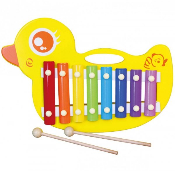 Drewniane Cymbałki kaczuszka Viga Toys
