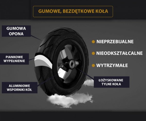 Qplay Rowerek Trójkołowy Rito Air Black