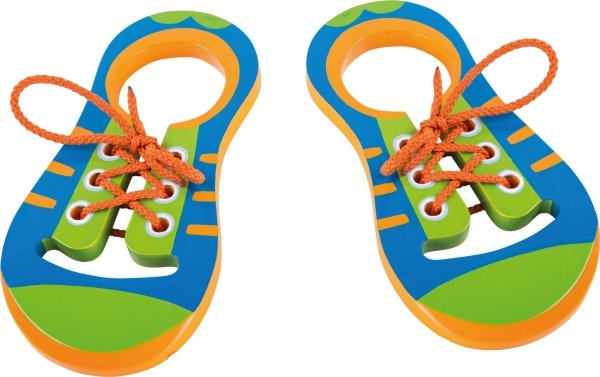 SMALL FOOT Drewniane Buty do Nauki Wiązania