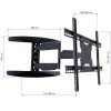 Techly ICA-PLB 171L uchwyt do telewizorów 165,1 cm (65) Czarny