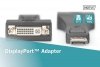 Digitus Adapter Displayport 1080p 60Hz FHD Typ DP/DVI-I (24+5) M/Ż Czarny