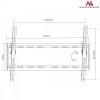 Maclean Uchwyt do TV 37-70 cali MC-605N max 55kg VESA 600x400