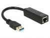 Delock Karta sieciowa USB 3.0 -> RJ-45 1GB na kablu