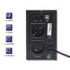 Qoltec Zasilacz awaryjny UPS MONOLITH | 600VA | 360W | LCD | USB