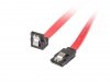 Lanberg Kabel SATA DATA III 0.5M Metalowe zatrzaski kątowy