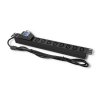 Qoltec Listwa zasilająca do Rack 19cali | circuit breaker | 1U | 10A | PDU | 8xIEC C13 | 2m