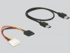 Delock Karta Riser PCI-E x1 -> PCI-E x16 na kablu USB 3.0 60cm