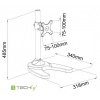 Techly Uchwyt nabiurkowy monitor 13-27cali, 10kg, czarny