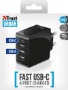 Trust 24W Ładowarka 4 USB-C & USB-A ports