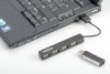EDNET HUB/Koncentrator 4-portowy USB 2.0 HighSpeed, Czarny
