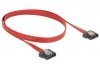 Delock Kabel SATA DATA III (6GB/S) F/F 50cm z zatrzaskami metalowymi FLEXI czerwony