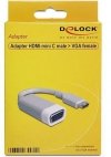 Delock Adapter HDMI MIN I(M)-VGA(F) NA KABLU