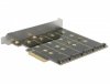 Delock Karta rozszerzeń PCI Express 4x M.2 Key B RAID