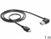 Delock Kabel USB MINI(M)- USB-A(M) 2.0 1m kątowy