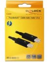 Delock Kabel THUNDERBOLT M/M 0.5m czarny