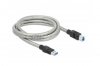 Delock Kabel USB-A(M)-USB-B(M) 3.0 2m srebrny     86779