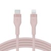 Belkin Kabel BoostCharge USB-C do Lightning silikonowy 2m, różowy