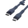 Belkin Kabel BoostCharge USB-C do USB-C 2.0 silikonowy 1m, niebieski