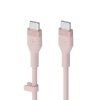 Belkin Kabel BoostCharge USB-C do USB-C 2.0 silikonowy 1m, różowy